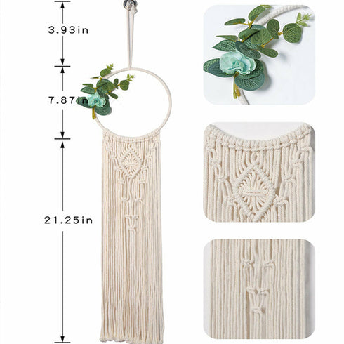 **Tapiz Bohemio Simple Hecho a Mano – Tejido Decorativo para Hogar, Sala de Estar y Tienda
